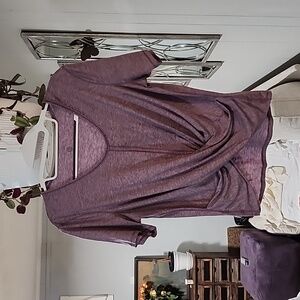 New Lululemon designer baby tee crop front purple